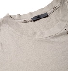 BILLY - Westlake Distressed Cotton-Jersey T-Shirt - Stone