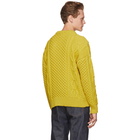 AMI Alexandre Mattiussi Yellow Irish Crewneck Sweater