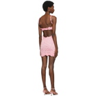 Gauntlett Cheng SSENSE Exclusive Pink Elasticated Floral Dress