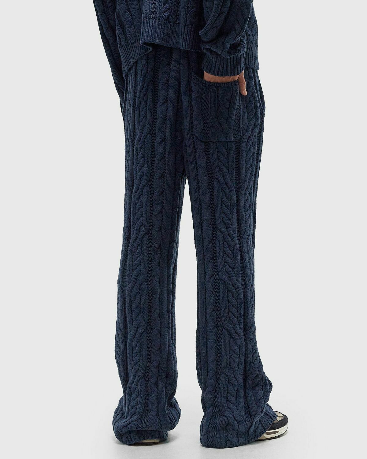 Honor The Gift CABLE KNIT LEISURE PANT Blue Mens Casual Pant