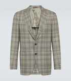 Canali Kei checked wool blazer