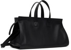 Marsèll Black Quarantotto Leather Weekender Duffle Bag