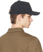 Ferragamo Black Double Gancini Baseball Cap