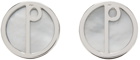 Dunhill Silver Logo Cufflinks