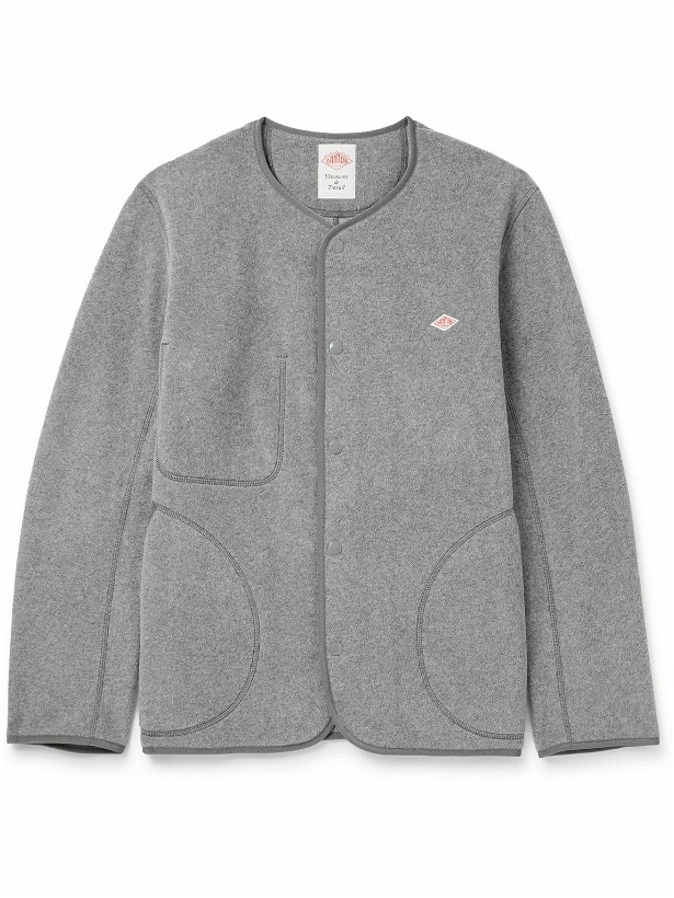 Photo: Danton - Logo-Appliqued Fleece Jacket - Gray