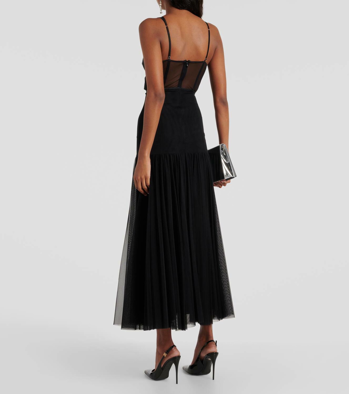 Dolce&Gabbana Panelled bustier midi dress Dolce & Gabbana