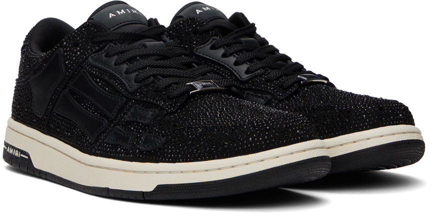 AMIRI Black Crystal Skel Low Top Sneakers Amiri
