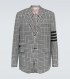 Thom Browne - Linen checked 4-Bar blazer