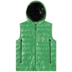 Moncler Men's Ragot Hooded Down Gilet in Green