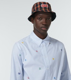 Kenzo - Logo checked cotton bucket hat