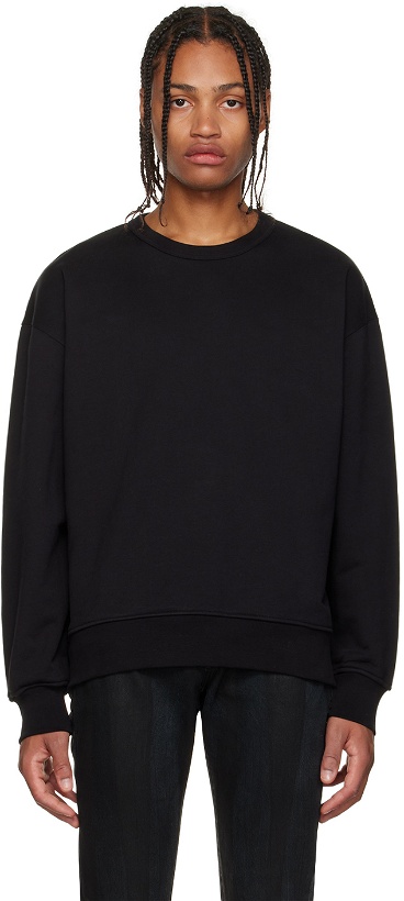 Photo: FRAME Black Printed Sweatshirt