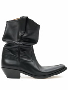 MAISON MARGIELA - Tabi Western Leather Ankle Boots