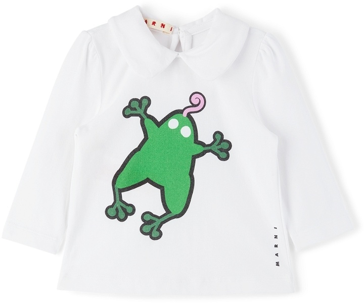 Photo: Marni Baby Frog Print Long Sleeve T-Shirt