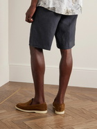 Etro - Straight-Leg Linen Bermuda Shorts - Blue