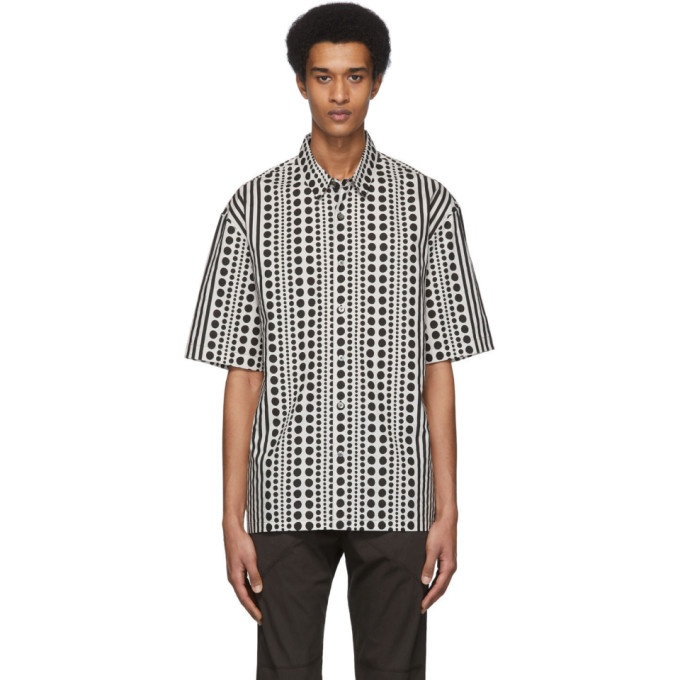 Photo: Robert Geller White and Black The Dotted Shirt