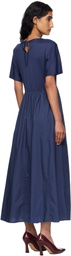 Weekend Max Mara Navy Bronzo Midi Dress