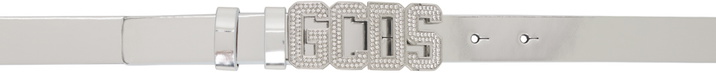 Photo: GCDS Silver Bling Classic Logo Belt