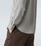 Stòffa Cotton and silk Henley shirt