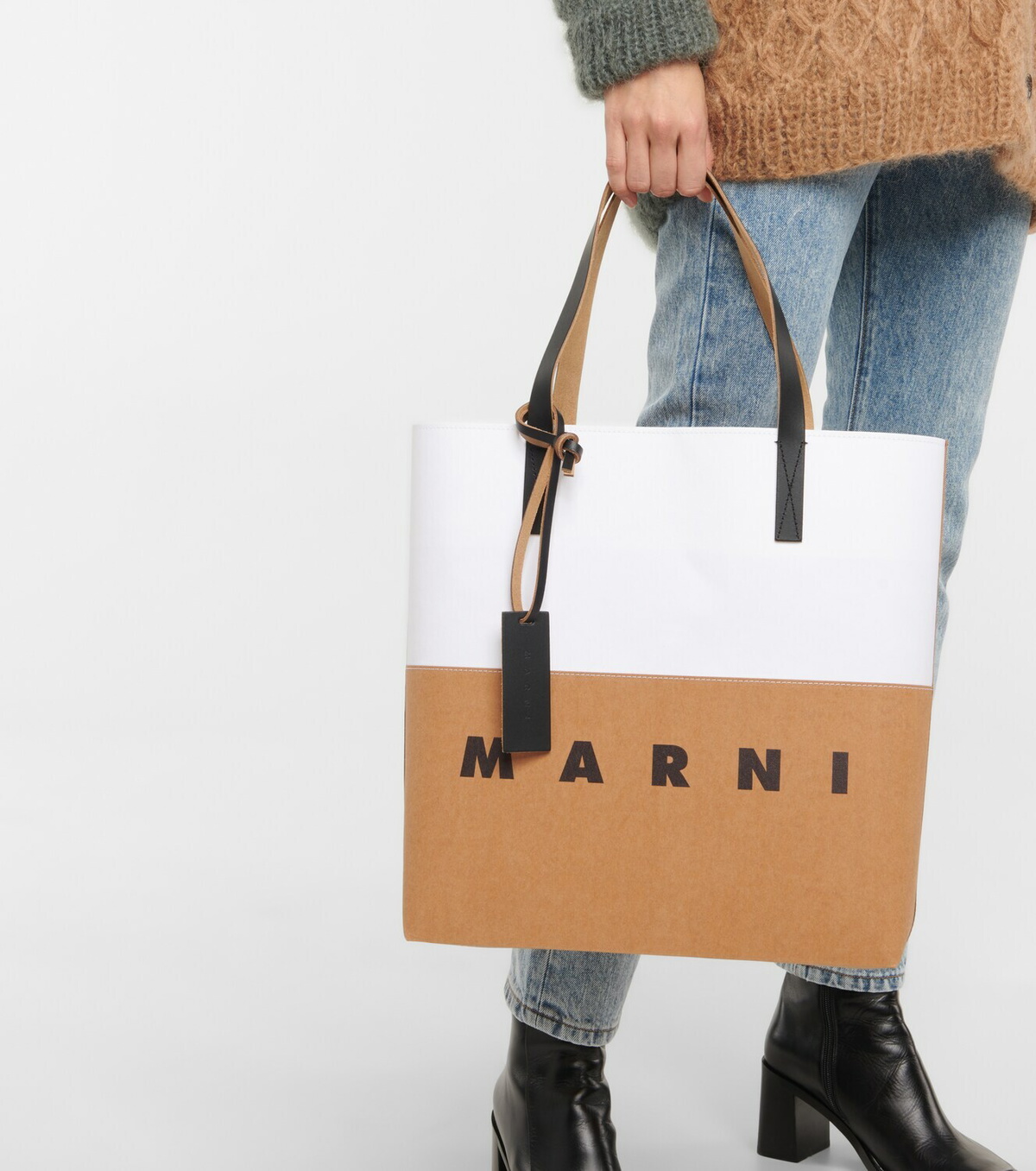 Marni - Logo colorblocked shopper Marni
