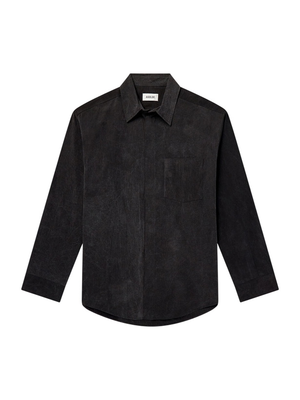 Photo: AGOLDE - Boyle Cotton Shirt - Black