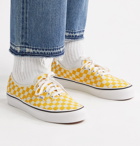Vans - Anaheim Factory Authentic 44 DX Checkerboard Canvas Sneakers - Yellow