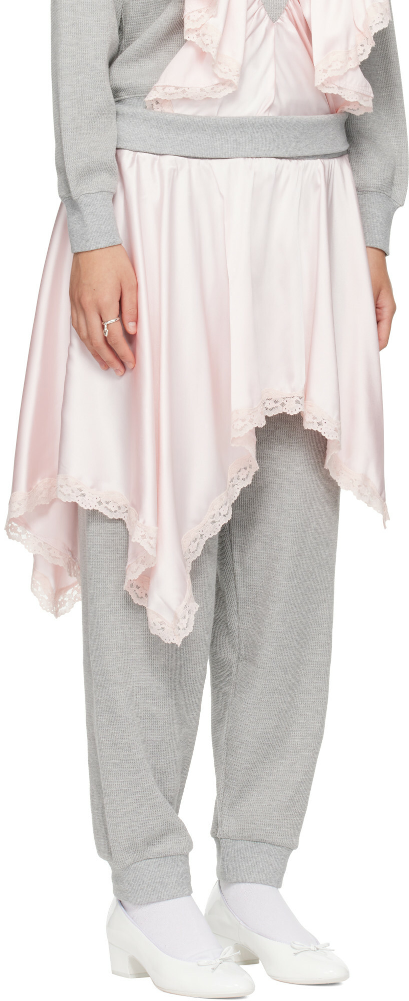 Sandy Liang Gray Rue Trousers