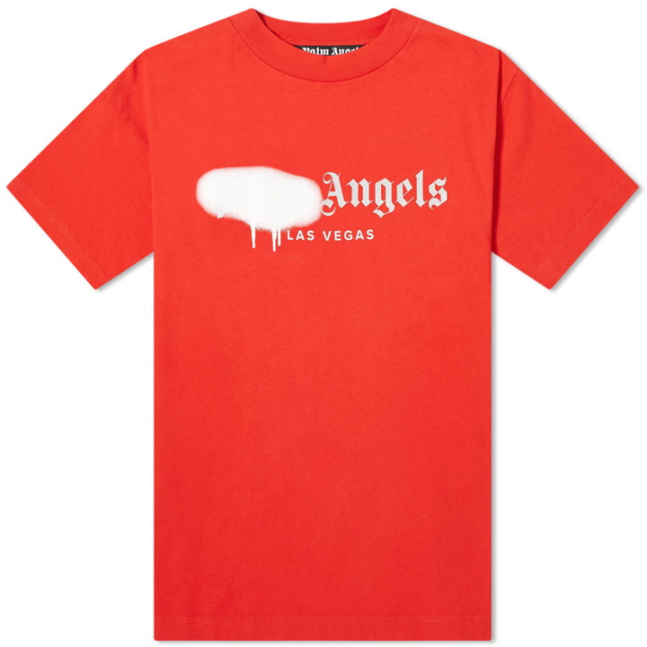 Photo: Palm Angels Sprayed Las Vegas Logo Tee