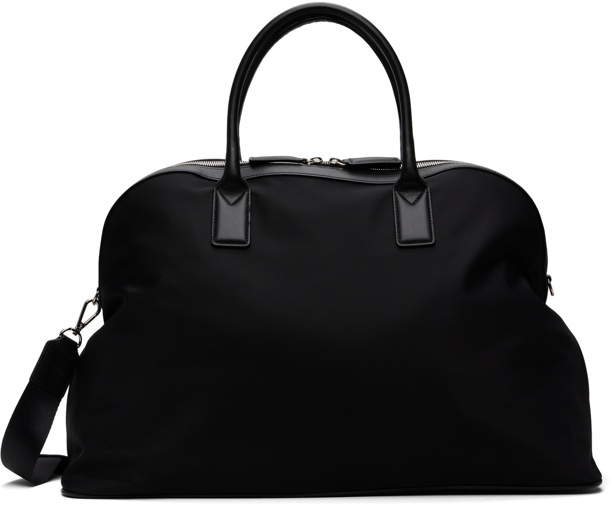 Nothing Written Black Nylon Boston Tote