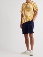NN07 - Miyagi Camp-Collar Polka-Dot Lyocell and Linen-Blend Shirt - Yellow