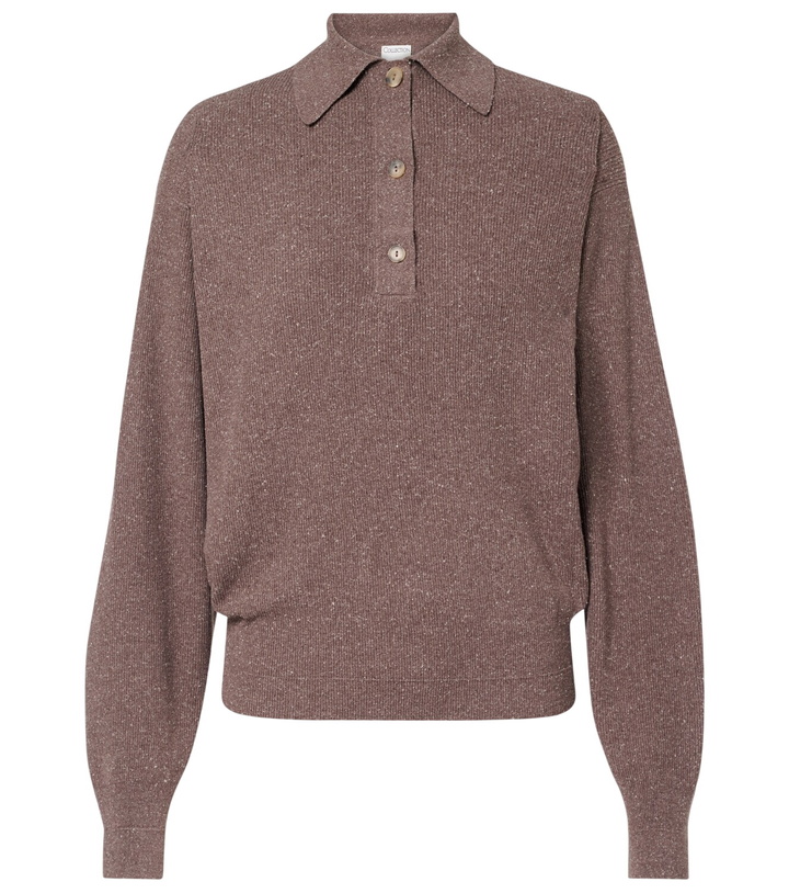 Photo: Calvin Klein Collection Helga silk polo sweater