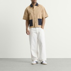 Adidas Men's Clot Ss Guayabera By Edison Chen in Warm Sandstone