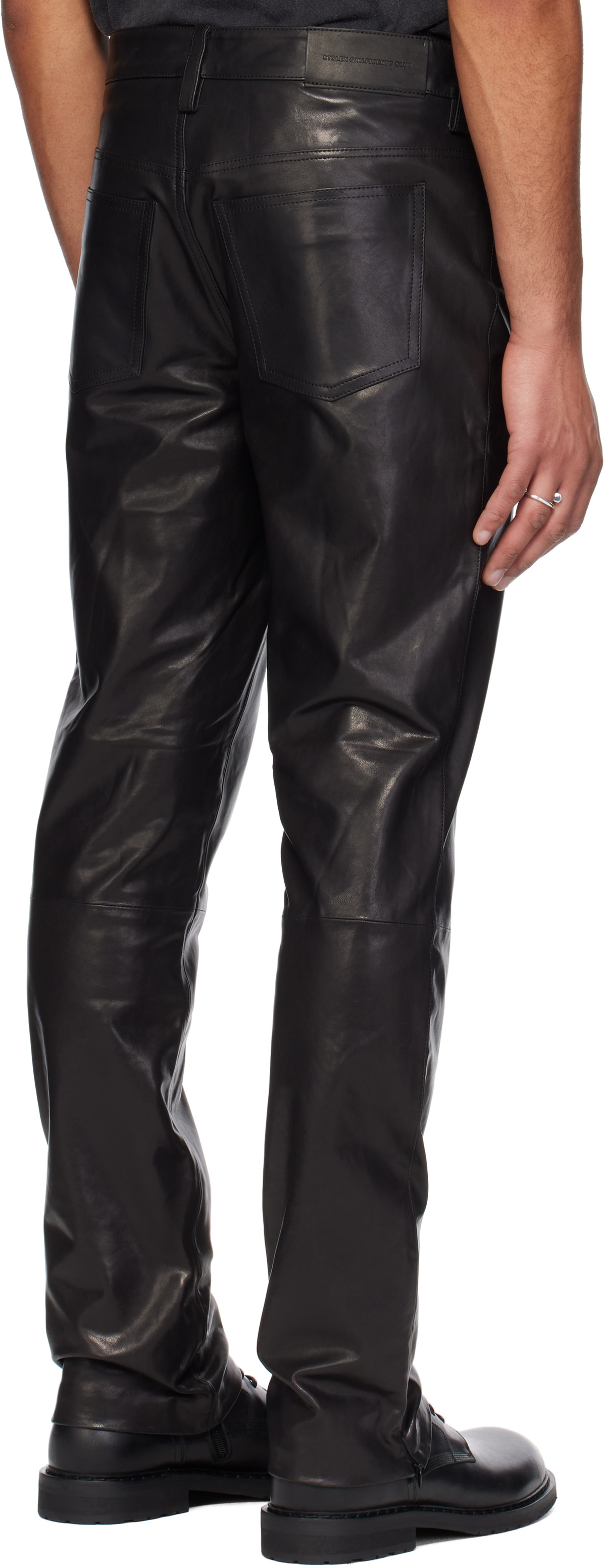 Stolen Girlfriends Club Black Drum Solo Leather Pant