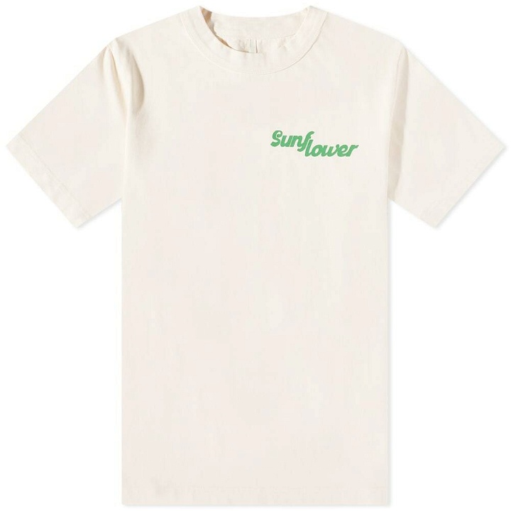 Photo: Sunflower Men's Logo T-Shirt in Off White