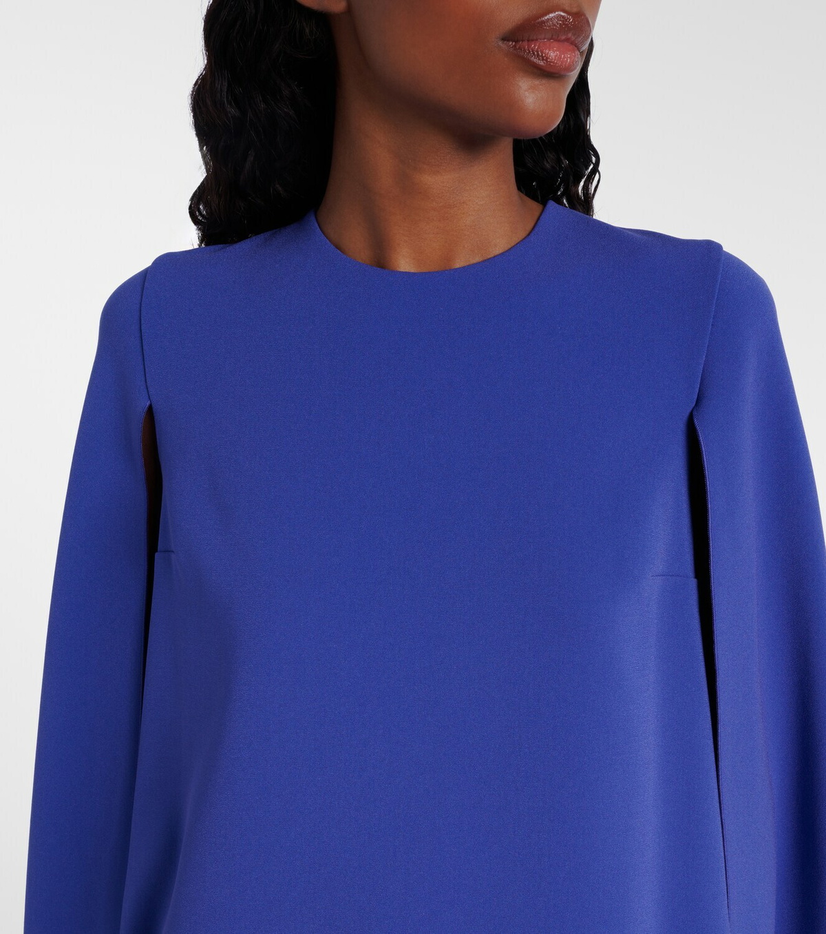 Roksanda Twiggy caped crêpe cocktail dress