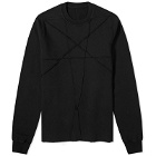 Rick Owens DRKSHDW Men's Medium Cotton Jersey Sweatshirt in Black/Pearl