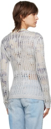 TheOpen Product Silver Boat Neck Sweater