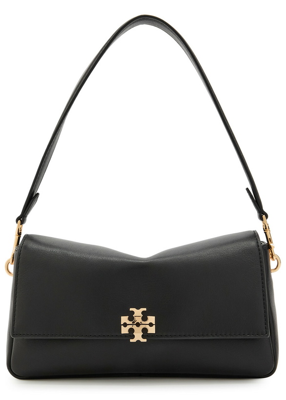 Photo: Tory Burch Charlie Small Leather Shoulder bag - Black - One Size