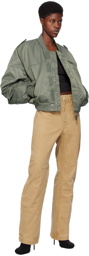 Entire Studios Khaki A-2 Bomber Jacket