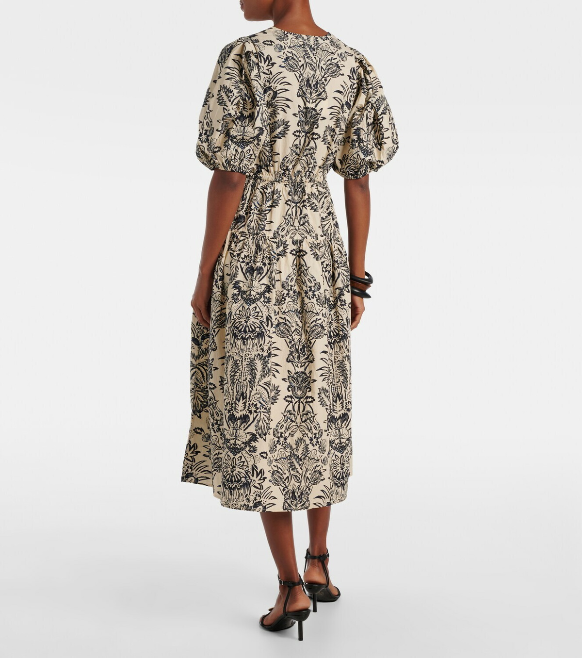 Ulla Johnson Harriet printed cotton poplin midi dress
