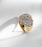 Marina B Onda Bombe 18kt gold ring with diamonds