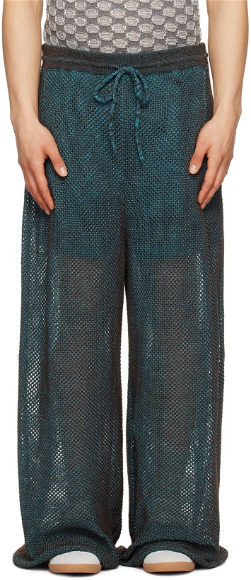 Photo: Isa Boulder SSENSE Exclusive Blue & Brown Trousers