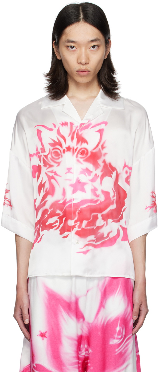 Gerrit Jacob White Satin Shirt