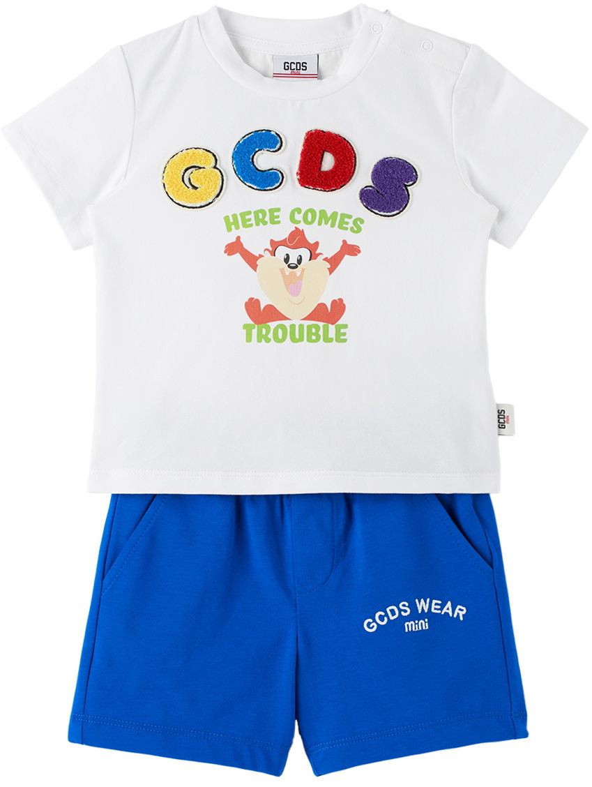 baby blue shorts and t shirt set