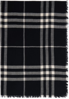 Burberry Black Check Scarf