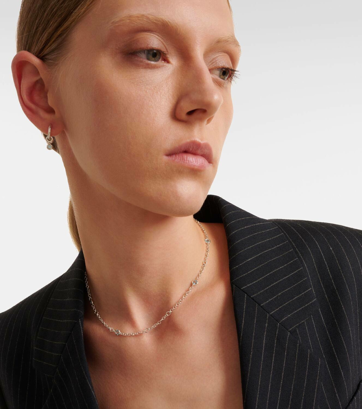 Spinelli Kilcollin Gravity Estrella sterling silver necklace with aquamarines