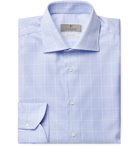 CANALI - Prince of Wales Checked Cotton Shirt - Blue