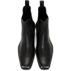 Calvin Klein 205W39NYC Black Distressed Western Chris Boots