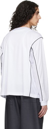 Serapis White Double V Football Jersey
