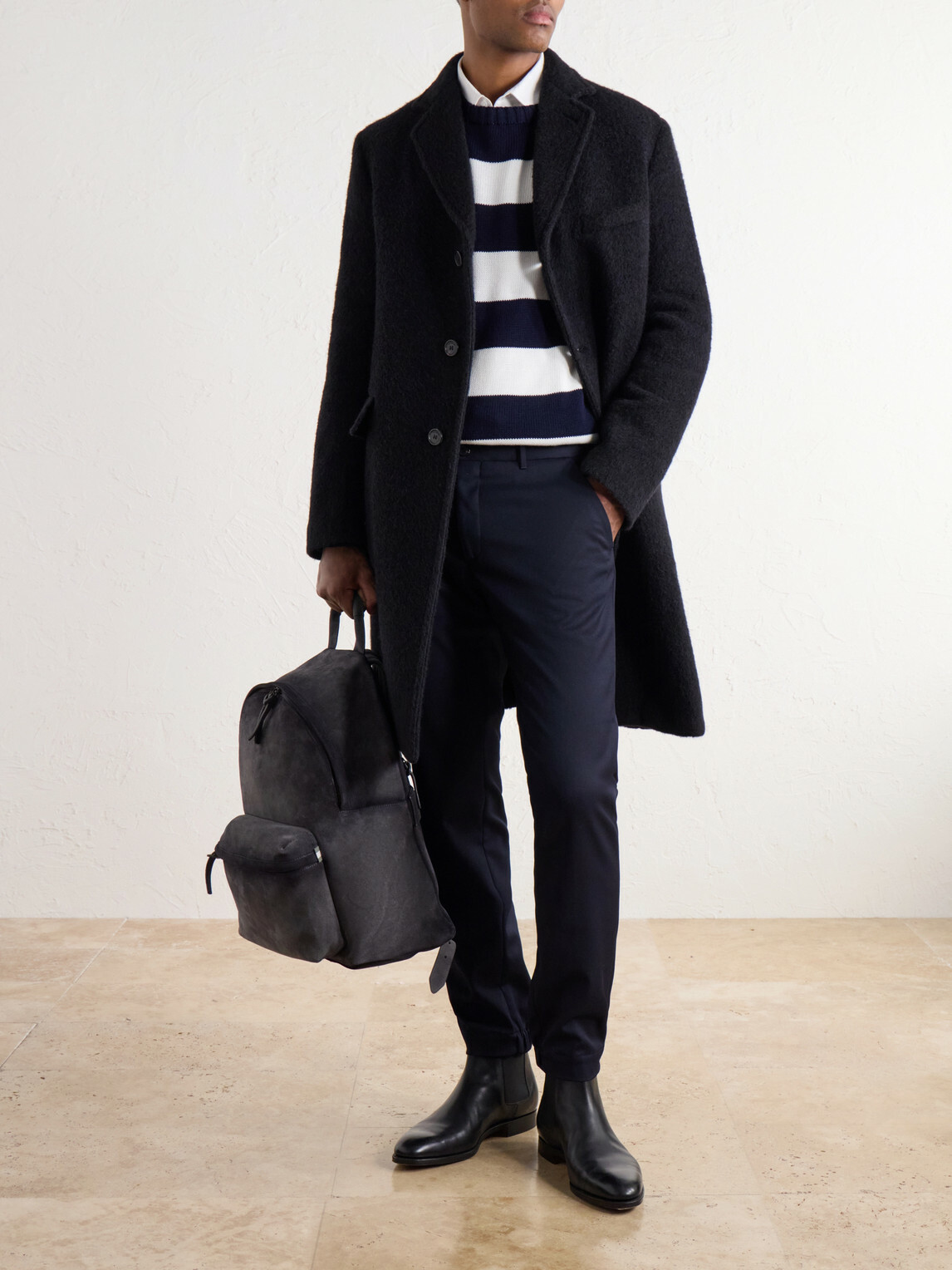 Officine Creative - OC Pack/001 Suede Backpack - Gray