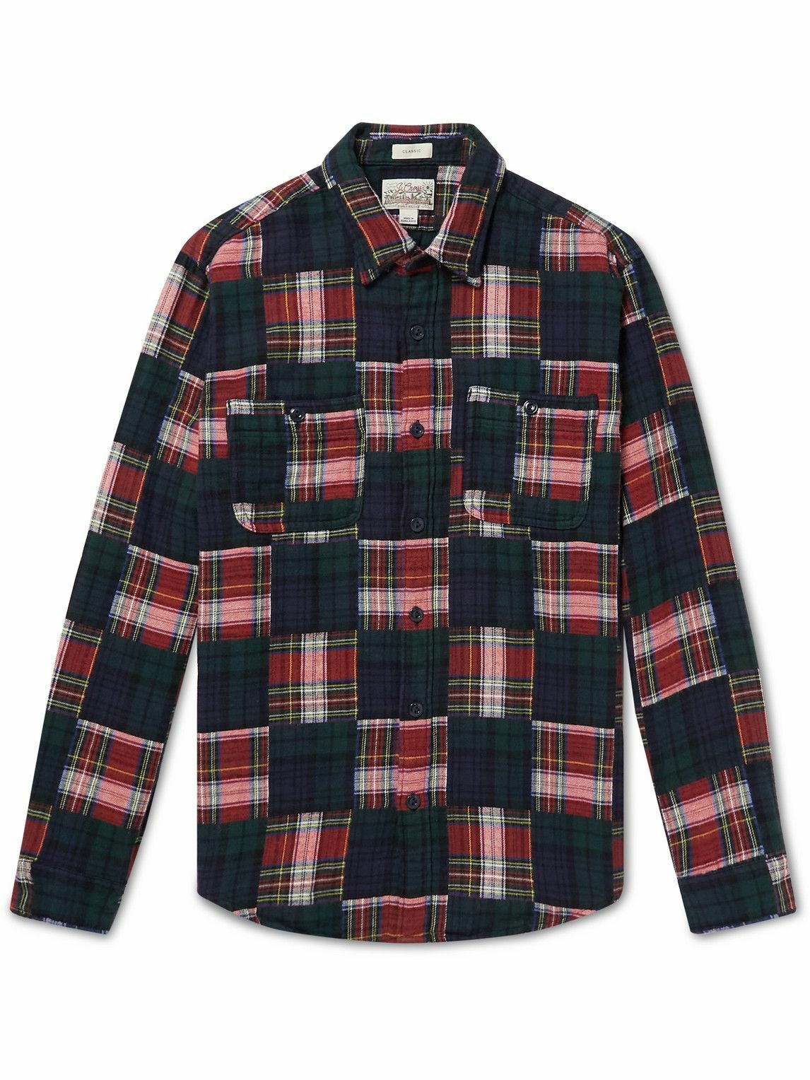 Photo: J.Crew - Holiday Patchwork Cotton-Flannel Shirt - Multi